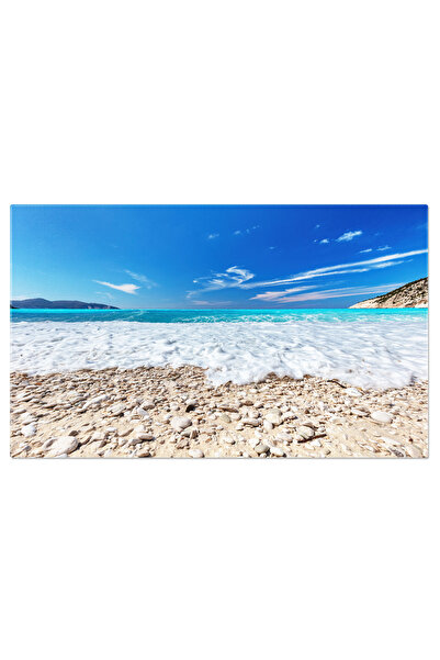StoryGift Romania Tablou Canvas Plaja Myrtos In Kefalonia, Plaja, Marea Ionic...