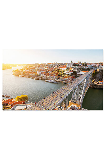 StoryGift Romania Tablou Canvas Orasul Porto Din Portugalia Panorama Urbana P...