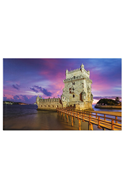 StoryGift Romania Tablou Canvas - Peisaj Din Lisabona, Turn Istoric, Calatori...