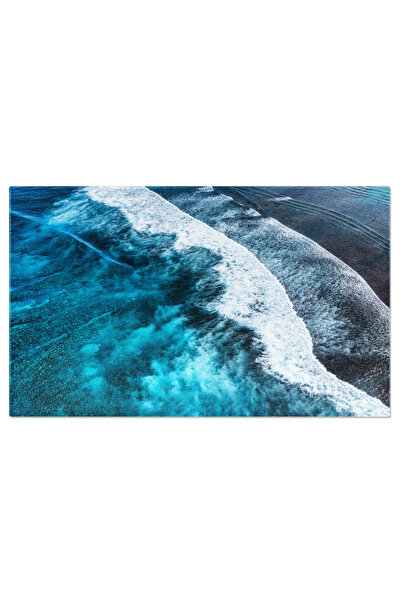 StoryGift Romania Tablou Canvas Valuri Turcoaz Din Perspectiva Aeriana Aerial...