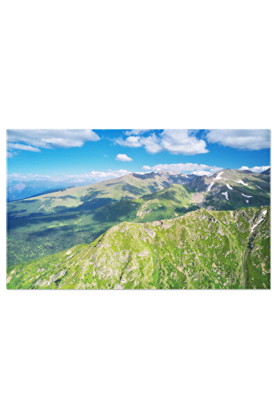 StoryGift Romania Tablou Canvas Peisaj Frumos De Vara In Muntii Caucaz Aerial Munti, Lac, Stanca, Natura, Vara 15