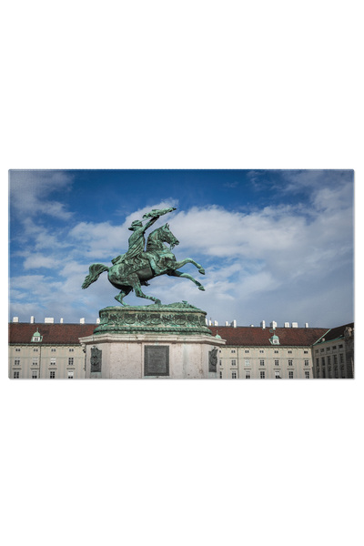 StoryGift Romania Tablou Canvas 40 x 25CM Statuia Arhiducelui Charles la Held...