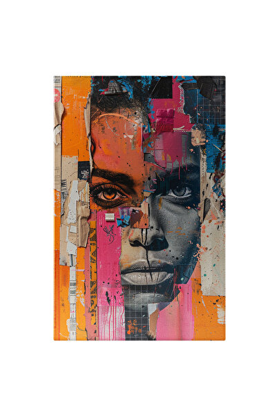 StoryGift Romania Tablou Canvas Peretele Vechi Ce Dezvăluie Un Chip Uitat Straturi De Vopsea Și Postere , Pictura