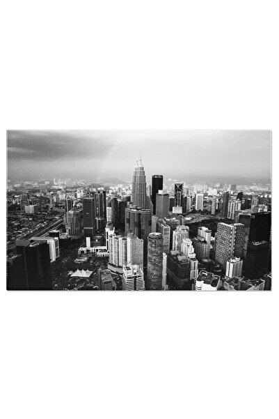 StoryGift Romania Tablou Canvas Silueta Kuala Lumpur In Malaysia I, Vedere Ae...