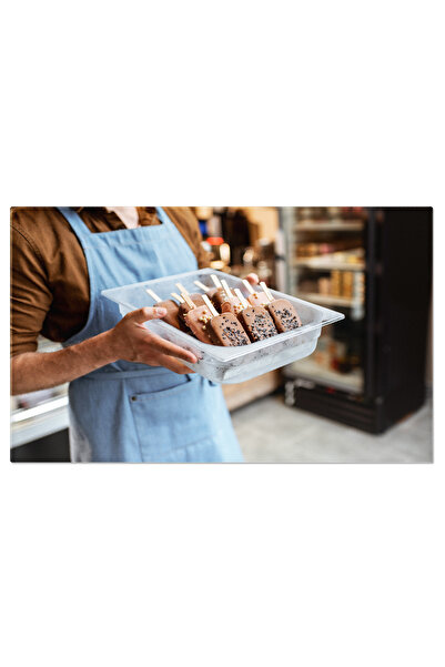 StoryGift Romania Tablou Canvas Vanzator Cu Inghetata Pe Bat, Inghetata, Dese...