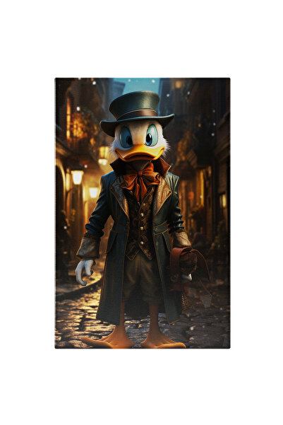StoryGift Romania Tablou Canvas: Portret Nocturn Desen Animat Rățoiul Donald ...