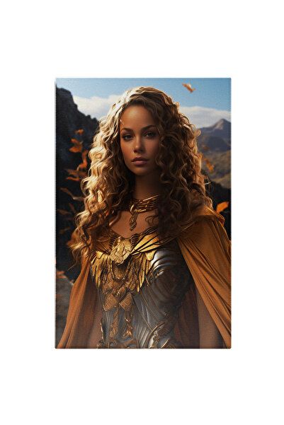 StoryGift Romania Tablou Canvas: Razboinica Feroce Si Frumoasa Frumusete, Par Saten, Lucrari De Arta, Nor, Cost