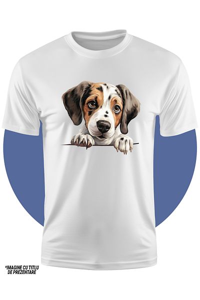 StoryGift Romania Tricou Copii Cu Un Catelus Care Are Nevoie De Ingrijire, Ilustratie, Tristut, Dezamagit, S