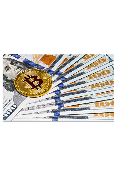 StoryGift Romania Tablou Canvas: Minare Bitcoin Si Simboluri Virtuale