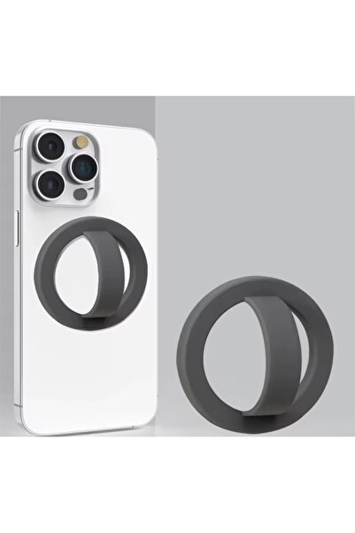 Kılıfsiparis Magnetik Magsafe Uyumlu Parmak Ring Silikon Stand