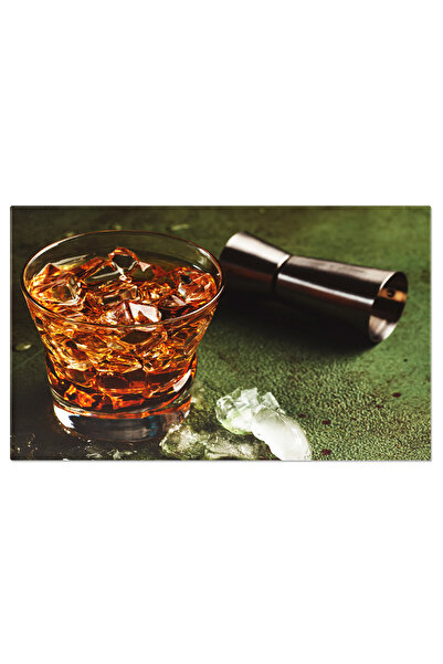 StoryGift Romania Tablou Canvas Cu Bauturi Alese: Scotch, Whisky Si Combinari Delicioase