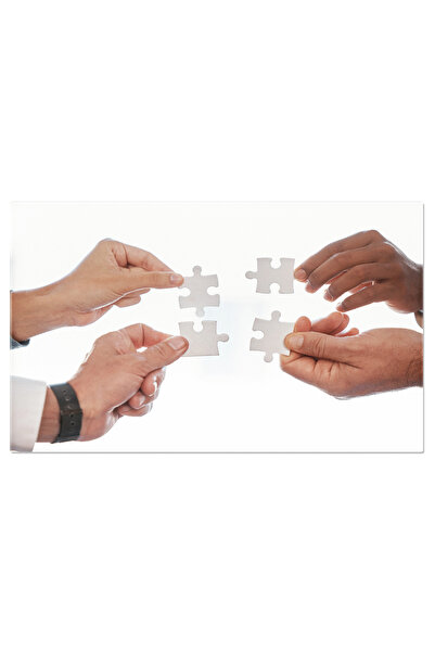 StoryGift Romania Tablou Canvas: Puzzle Corporatist, Echipa Diversa, Afaceri,...