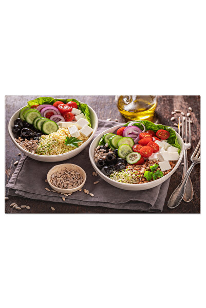 StoryGift Romania Tablou Canvas Salata Greceasca, Optiunea Preferata In Mesele Sanatoase O Combinatie Delicioasa