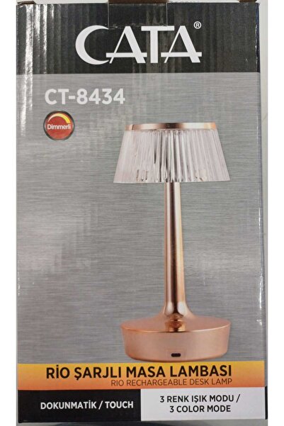 Cata CT 8434 RİO ŞARJLI MASA LAMBASI 3 RENK