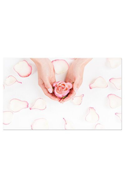 StoryGift Romania Tablou Canvas - Femeie Eleganta Cu Flori Si Unghii Ingrijit...