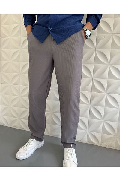 WENMİNG Men's Lycra Twill Ottoman Fabric Trousers