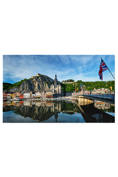 StoryGift Romania Tablou Canvas - Citadela Dinant - Peisaj Cu Cetatea Belgica