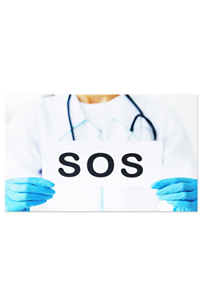 StoryGift Romania Tablou Canvas Doctor Tinand O Carte Cu Simbolul Sos Simbol,...