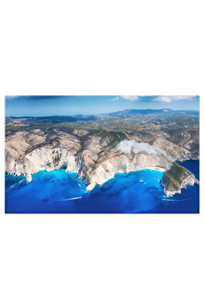 StoryGift Romania Tablou Canvas Vedere A Plajei Navagio, Zakynthos, Grecia, Calatorie, Plaja, Apa Turcoaz, Natura
