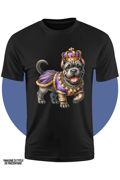 StoryGift Romania Tricou Copii Cu Un Catel Jucaus Si Curios, Ilustratie, La Circ, Spectacol, Acrobatii, Cost