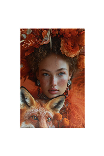 StoryGift Romania Tablou Canvas Admirabila Fata Cu Privire Blanda Si Buze Fru...