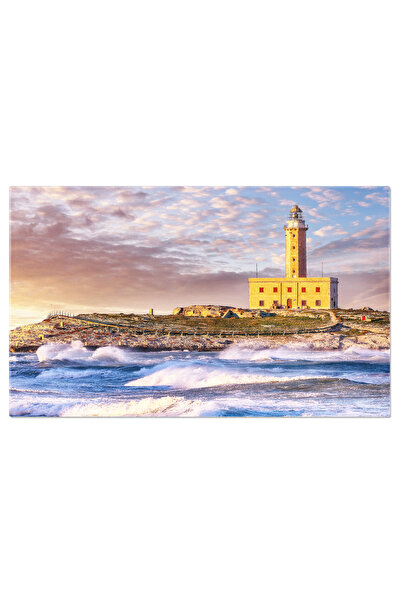 StoryGift Romania Tablou Canvas Priveliste La Farul Viestei Ridicandu-se Pe T...