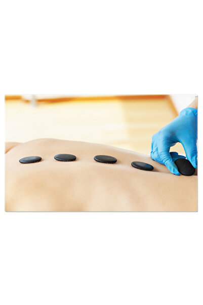 StoryGift Romania Tablou Canvas Masaj Cu Piatra Calda Masaj, Relaxare, Piatra...