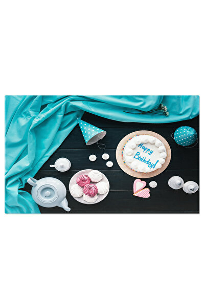 StoryGift Romania Tablou Canvas Vederea De Sus A Unui Tort De Aniversare Cu D...