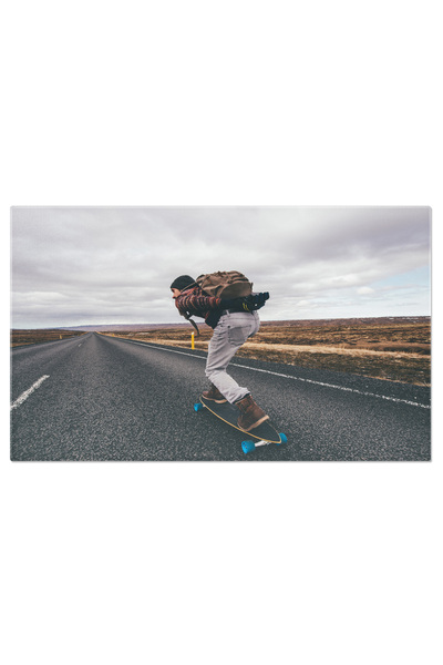 StoryGift Romania Tablou Canvas Longboard In Culorile Toamnei, Aventura, Natura, Relaxare, Peisaj. 4104