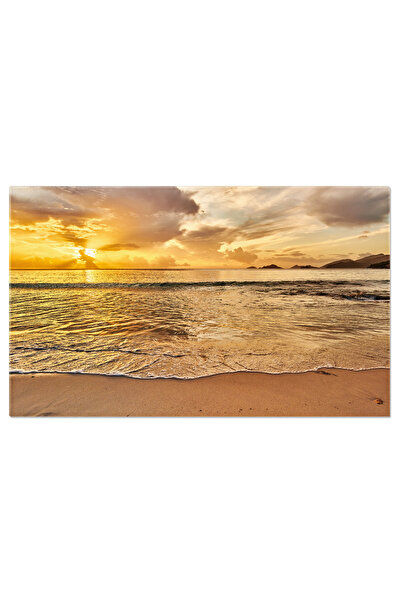 StoryGift Romania Tablou Canvas Peisaj Uimitor De La Apus Frumusetea Naturii Sub Lumina Rosie A Soarelui, Imbrati