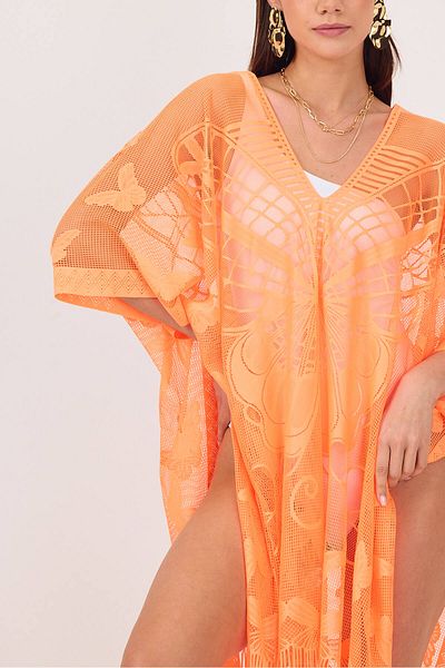 Bysenby Bysen Butterfly Patterned Beach Pareo - Loose Dress