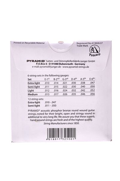 Pyramid Pyramid Western Strings Acoustic Guitar Strings 010-047