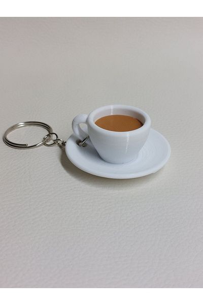 CharmFancy Coffee Cup and Saucer Keychain Cute Bag Ornament Car Ornament