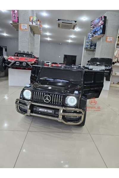 Fable Lisanslı Mercedes G63 24 Volt! 4X4, Yumuşak Lastik, Çift Kişilik Çift Koltuk, Bluetooth & FM Radyolu