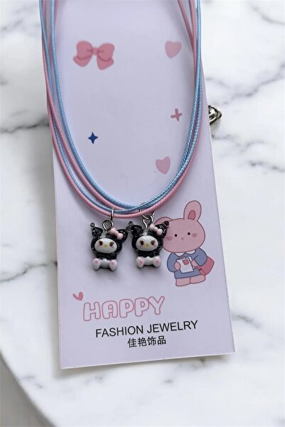 Herşey Nota Kuromi Couple Necklace - Set of 2 Best Friends Necklaces - Lover ...