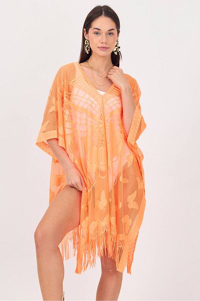 Bysenby Bysen Butterfly Patterned Beach Pareo - Loose Dress