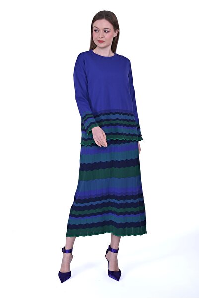 Invee Invee 7027 Purple Knitwear Tunic