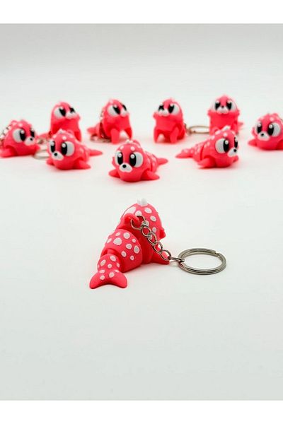 moonparacord 3D Moving Seal Keychain