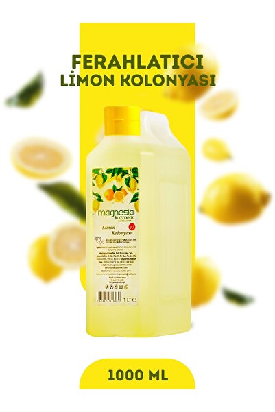 Magnesia Kozmetik Pure Touches Magnesia 80C Limon Kolonyası 1Lt. 3lü Limon Es...