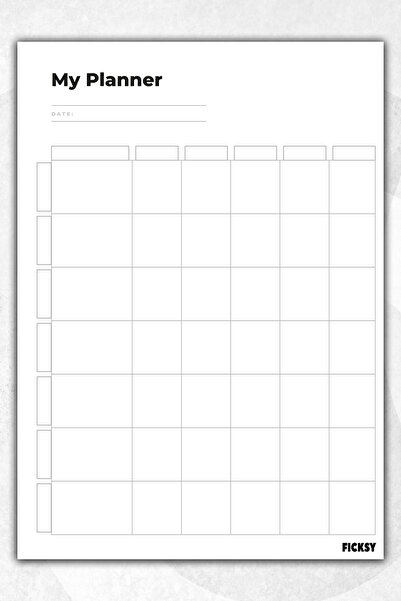 Ficksy Timeless Multi-Purpose Daily Weekly Monthly Planner - A4 Size To Do - ...