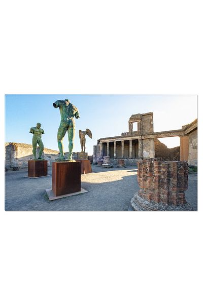 StoryGift Romania Tablou Canvas Ruine Si Statui In Orasul Antic, Antic, Biserica, Istorie, Italiana, Italia, Vede