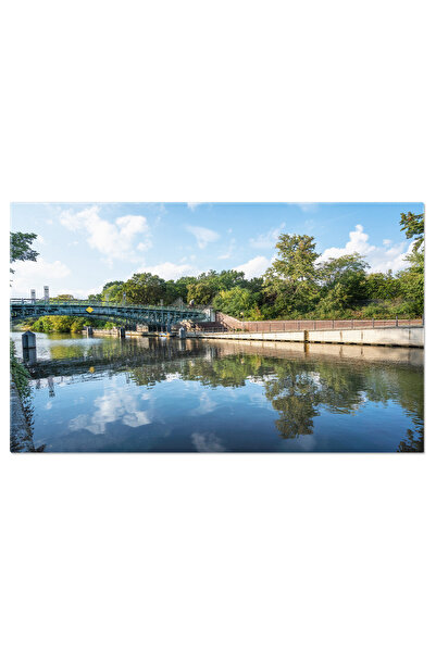 StoryGift Romania Tablou Canvas Podul Lichtentein Si Canalul Landwehr In Tier...