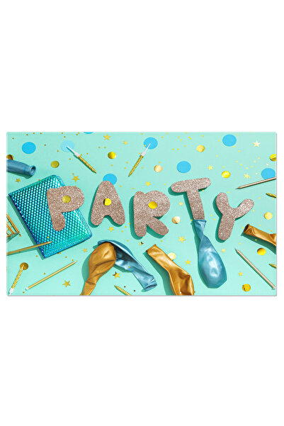 StoryGift Romania Tablou Canvas Decor Festiv Si Confetti Cu Balonase Cuvant, ...