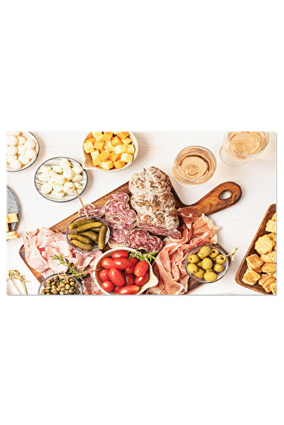 StoryGift Romania Tablou Canvas: Masa Italiana Cu Antipasti, Branzeturi Si Vi...