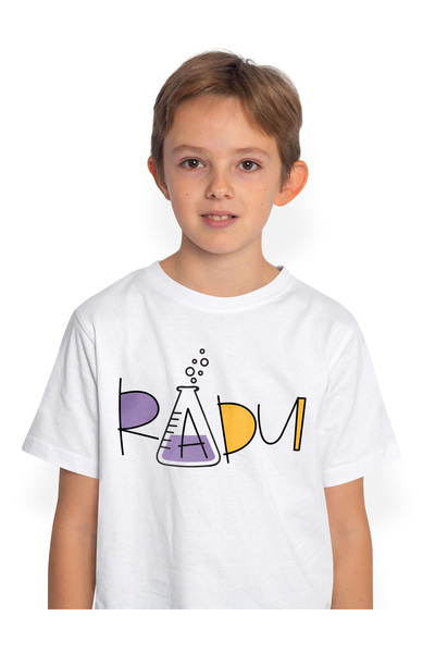 StoryGift Romania Tricou Copii Cu Numele Radu, Si Mesaj Amuzant, Curios, Soci...