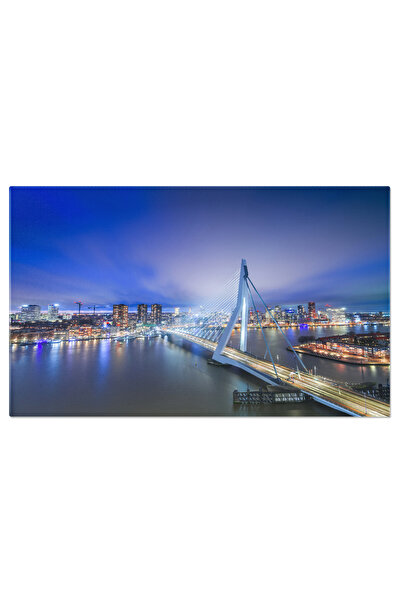 StoryGift Romania Tablou Canvas: Orasul Rotterdam - Peisaj Urban Cu Poduri