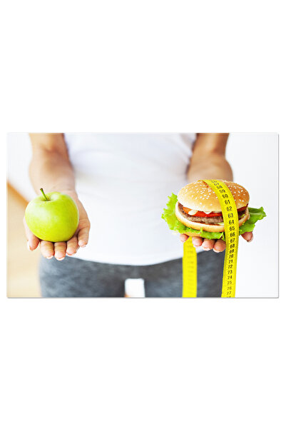 StoryGift Romania Tablou Canvas Fata Face Alegere Intre Sanatos Si Nesanatos,...