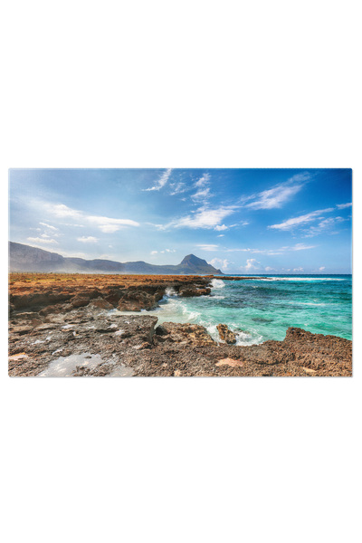 StoryGift Romania Tablou Canvas Peisaj Marin Pictoresc Al Plajei Isolidda Lan...