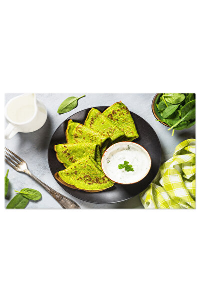 StoryGift Romania Tablou Canvas Clatite Verzi Din Spanac Un Deliciu Culinares...