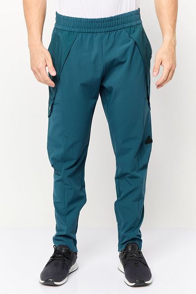 adidas Men Slim Fit Outdoor Escape Cargo Pants, Teal Green